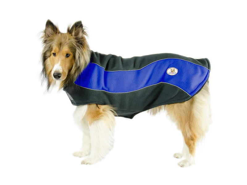 Blue Set, fleece dog coat
