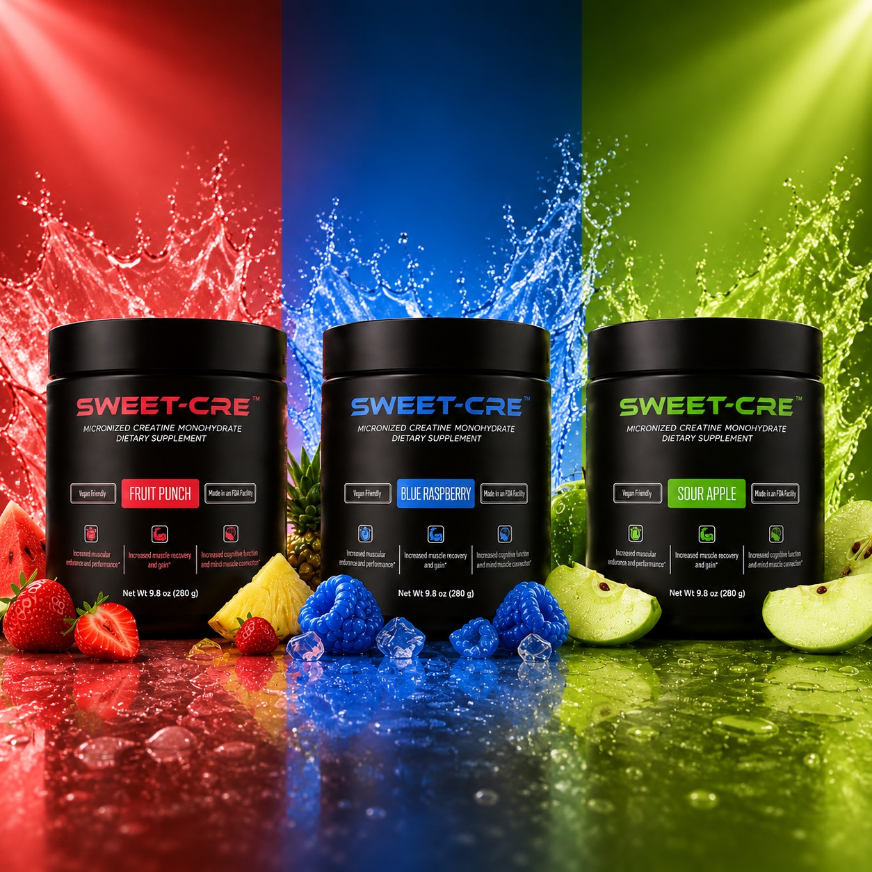 SweetCre™ Micronized Creatine tub